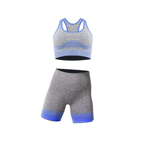Seamless Yoga Wear Sports Suit Women Fitness Vest Bra Hip Lifting Tight Yoga Shorts - Image 10